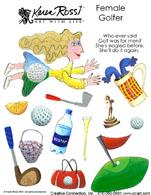 Golf Clip Art by Karen Rossi