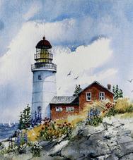 Sequin Island Light, lighthouse, Maine