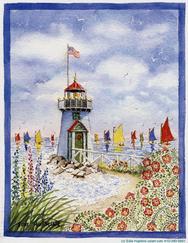 Paintworks Paint by Number #91008 Lighthouse Cove by Edie Hopkins 16x20  New/ NIB