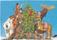 Whimsical Christmas Animals by Barbara Gibson