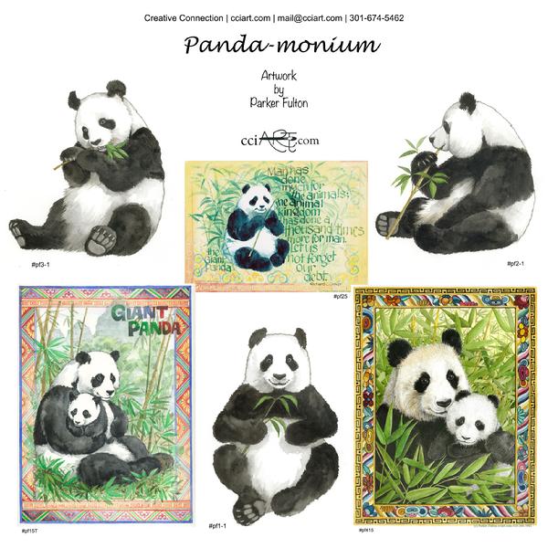Sweet Pandas and Bamboo by Parker Fulton