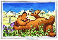 Humorous bear by Larry Jones